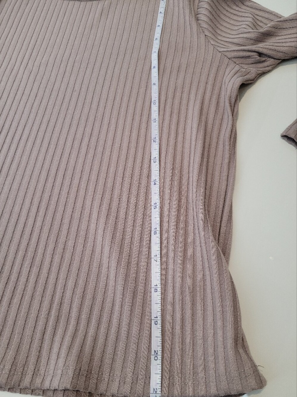 Olivia Rae Mauve Ribbed Long-Sleeve Tee - Picture 3 of 7